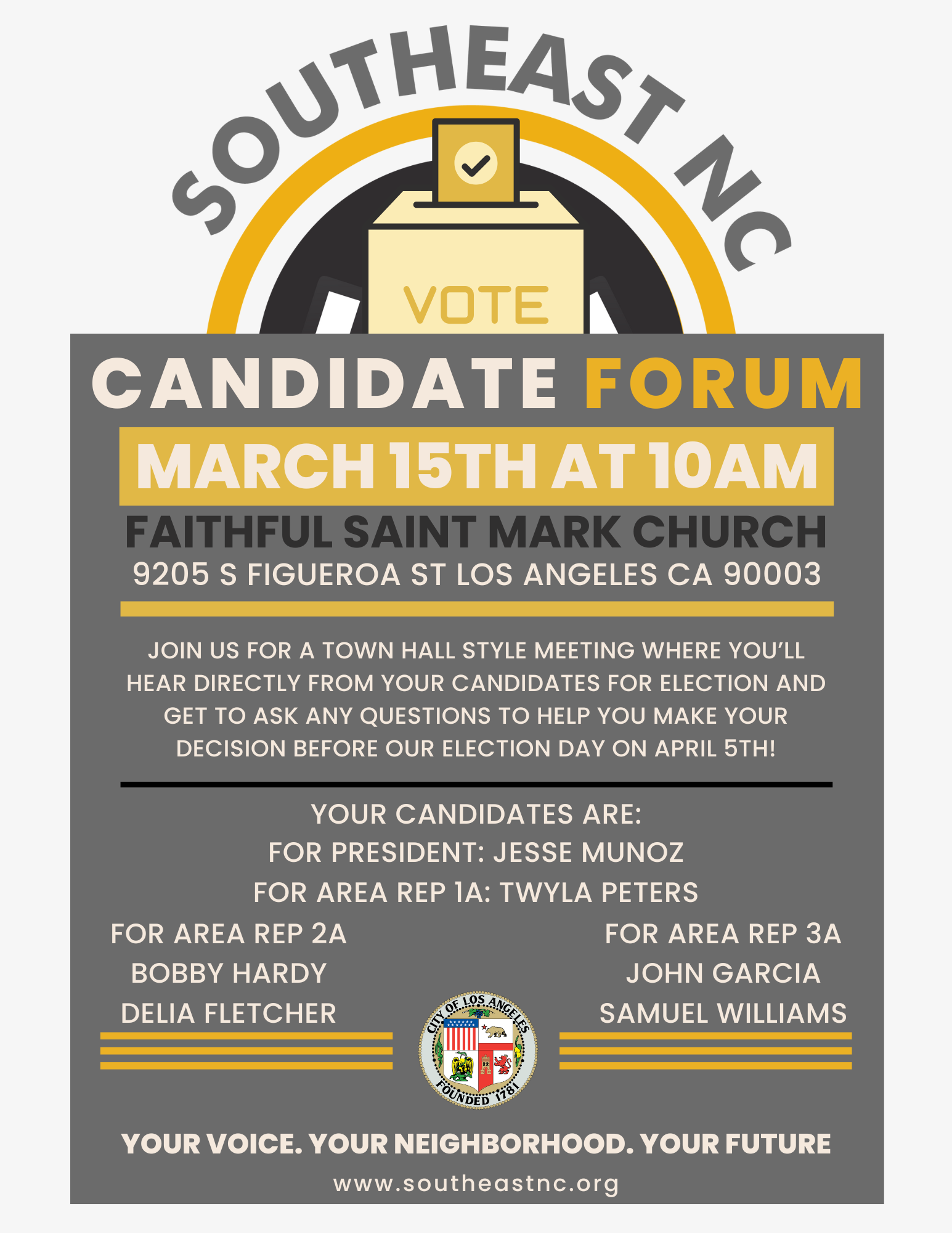 2025 Elections Candidate Forum